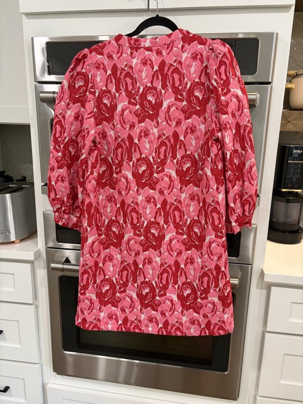Pomander Place Samantha Pink Jacquard Dress Large - Picture 3 of 3